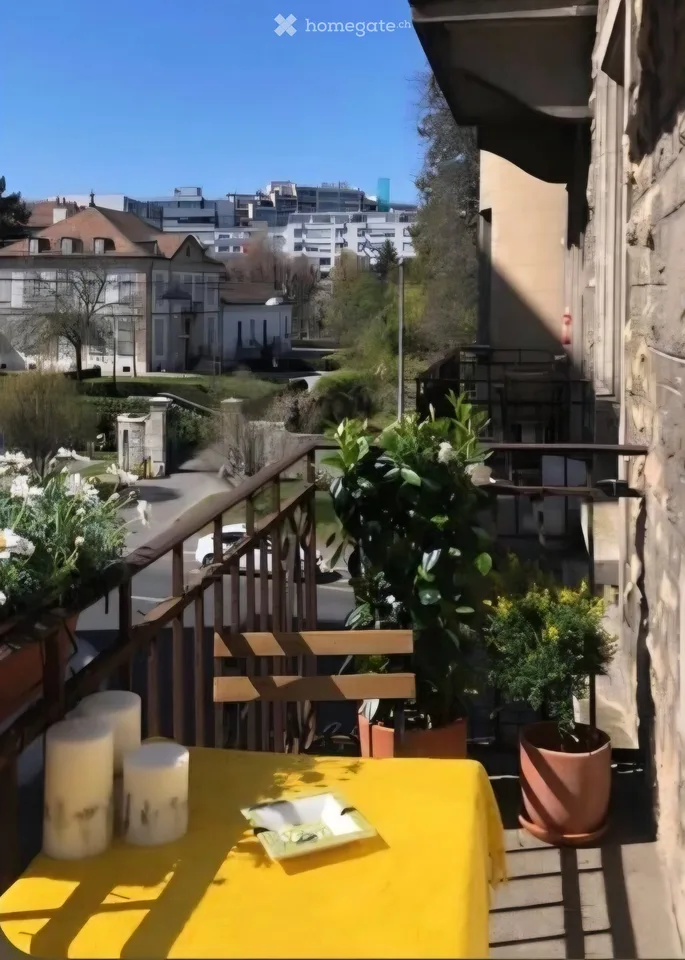 Charmant appartement de 3 pièces avec balcon à Genève