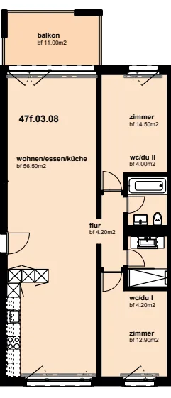 3.5-Zimmerwohnung - BUSCHANG