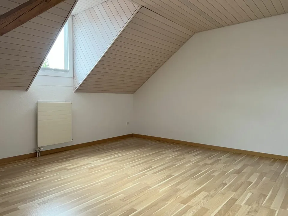 Schöne und gepflegte 4.5 Zimmer Dachwohnung mit Gartensitzplatz