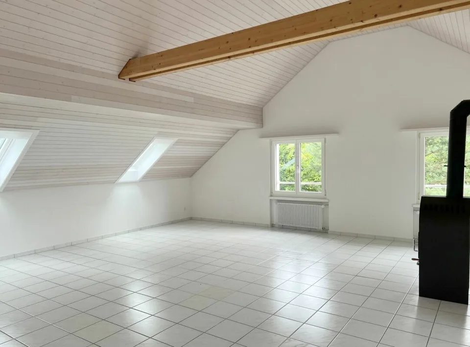 Schöne und gepflegte 4.5 Zimmer Dachwohnung mit Gartensitzplatz