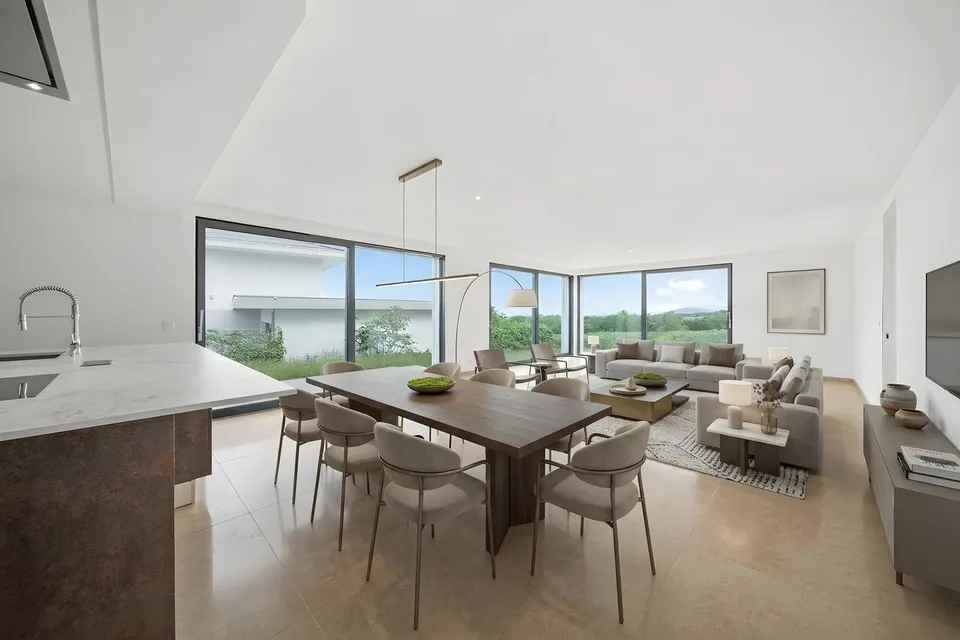 Genolier — Elegante Appartamento con Vista Lago e Alpi