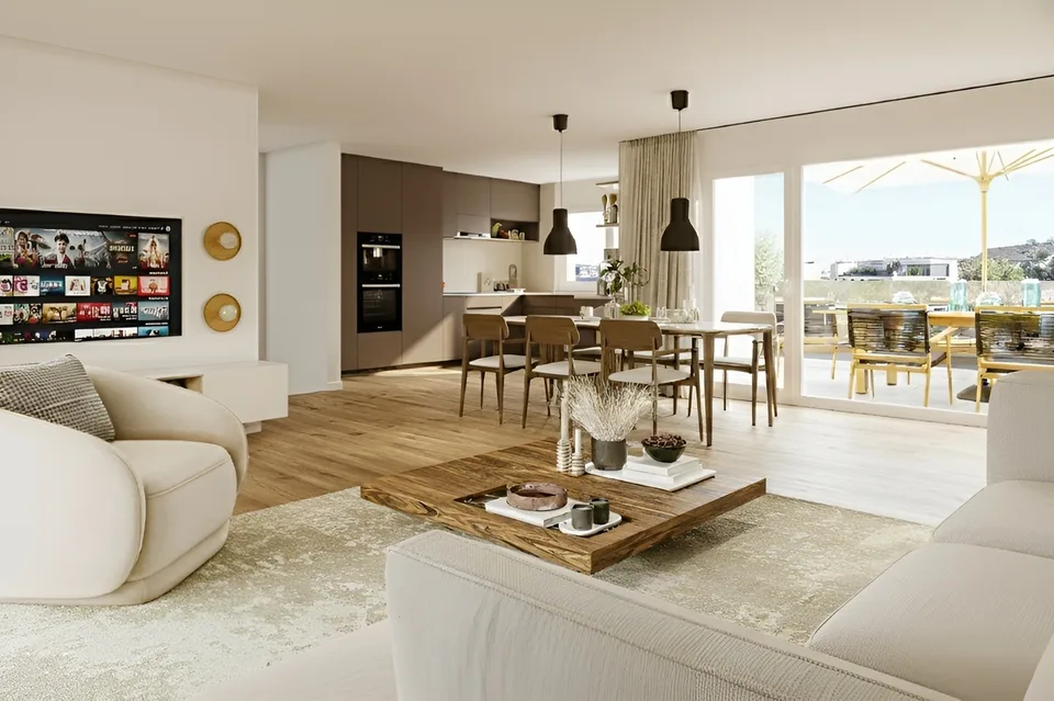 Terraced 5.5-room new semi-detached house at elevated location