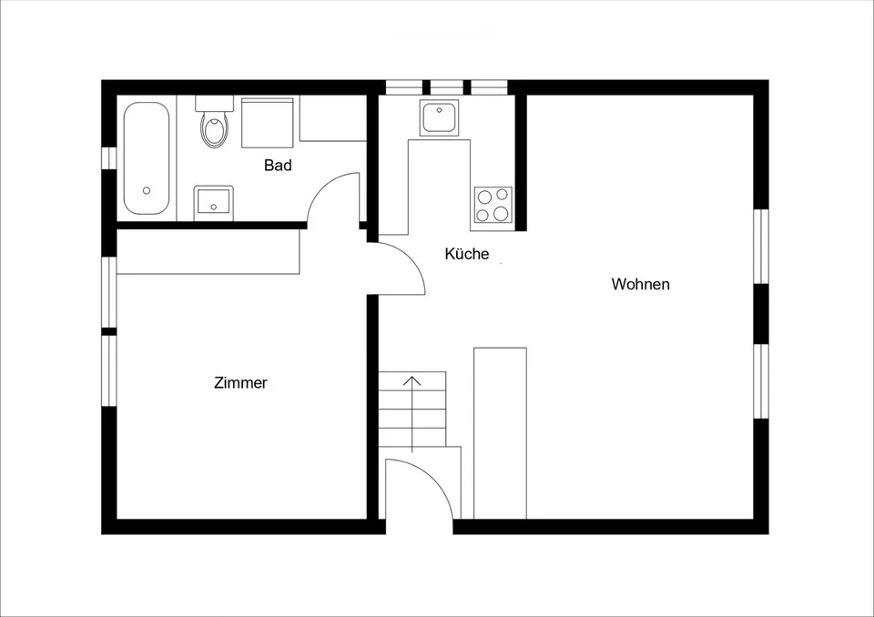 Appartamento 2.5 locali in casa Riegel