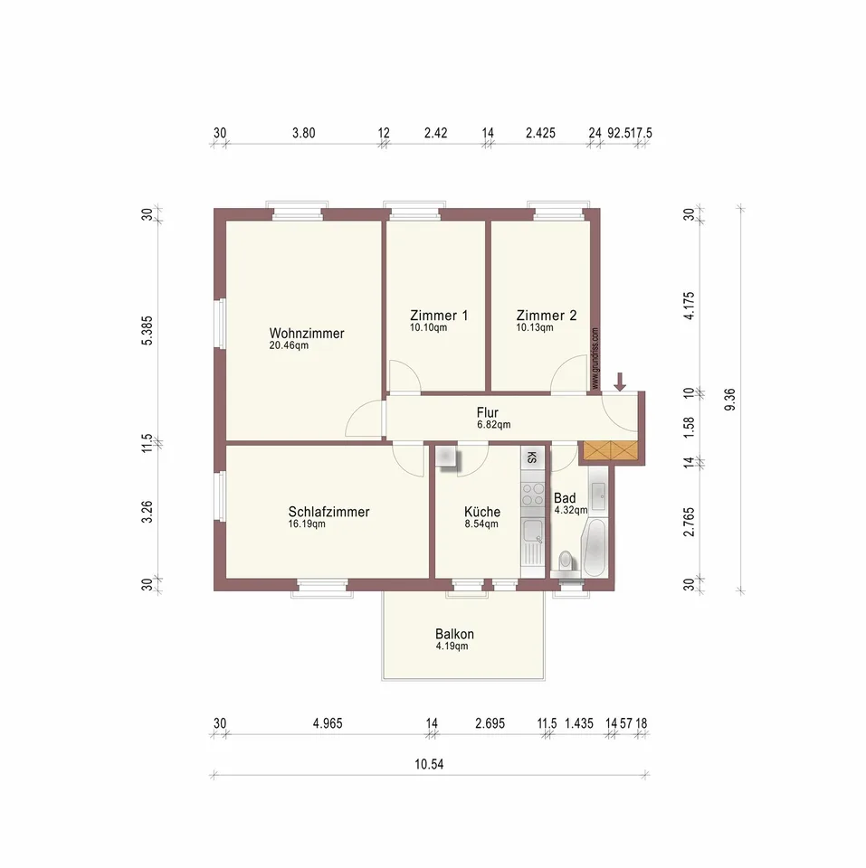 schöne 4 Zimmerwohnung