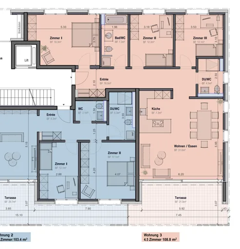 Premier occupation : Appartement neuf exclusif 4.5 pièces avec grande terrasse à Kerzers