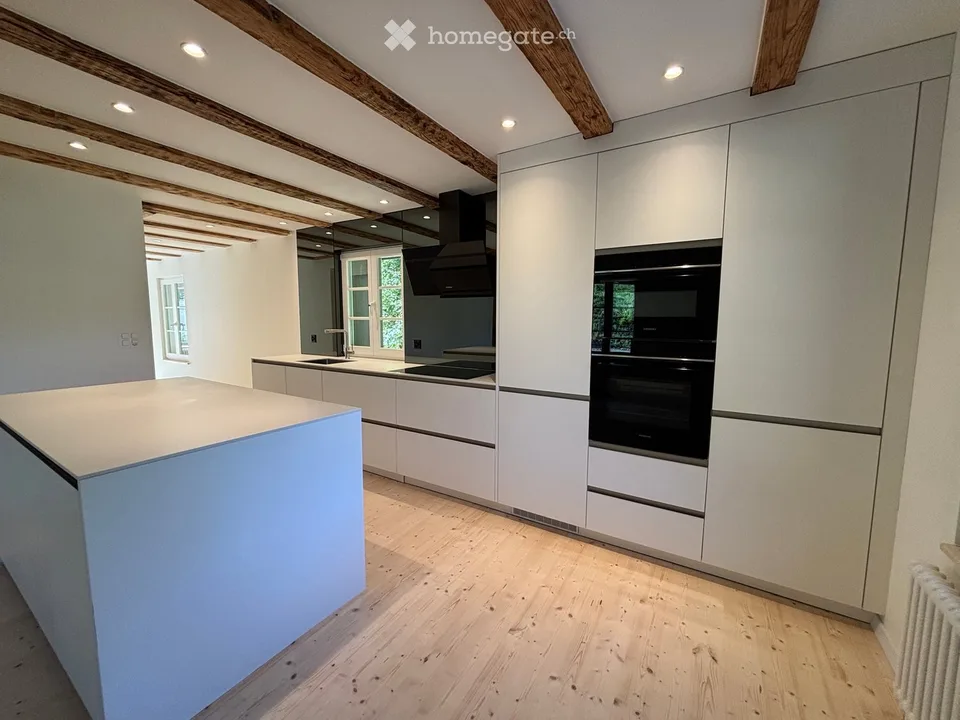 Maison familiale unifamiliale complètement rénovée avec grand jardin et ruisseau