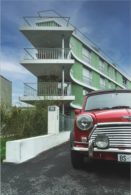 Besondere Architektur, Hochwertiger Wohnkomfort - 3.5-Zimmerwohnung