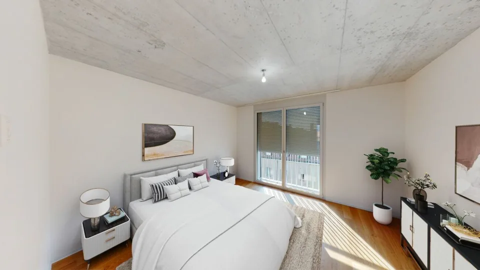 Besondere Architektur, Hochwertiger Wohnkomfort - 3.5-Zimmerwohnung