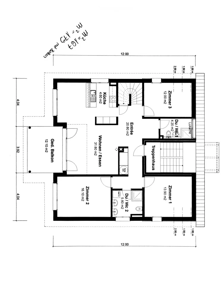 Ampio appartamento-maisonette di 6,5 locali in una casa di 2 famiglie