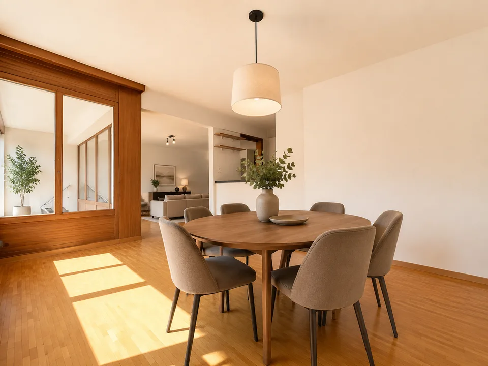 Spacieux avec jardin et vaste séjour de 45 m²
