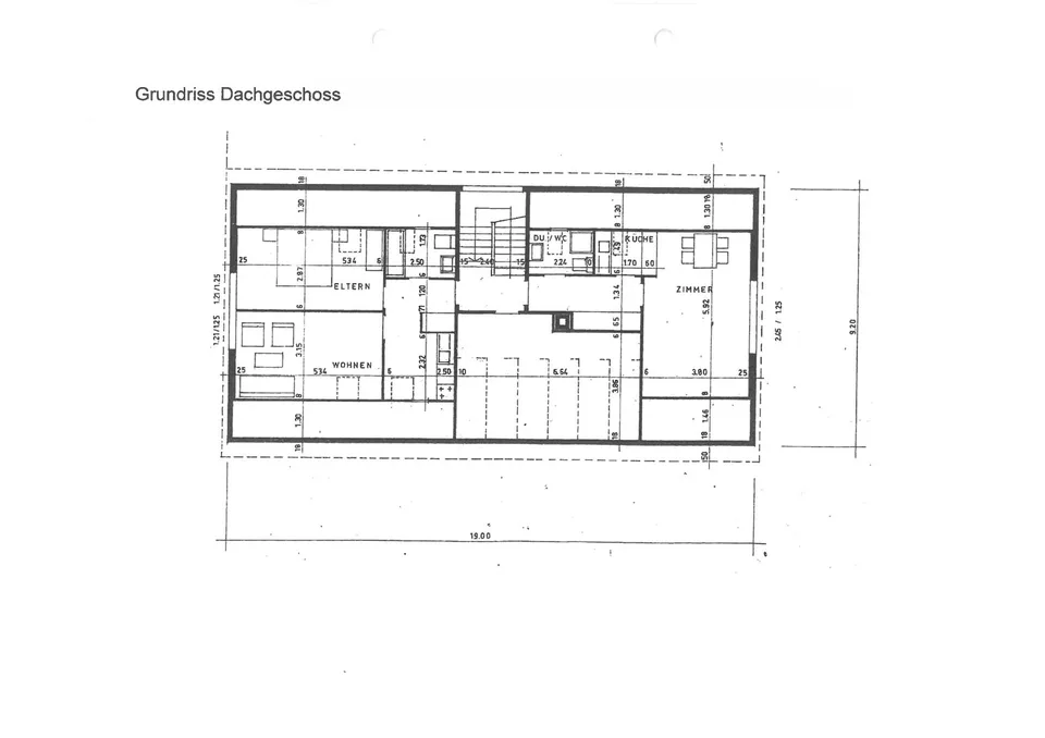 moderne, grosszügige 2.5-Zimmer-Dachwohnung an ruhiger Lage