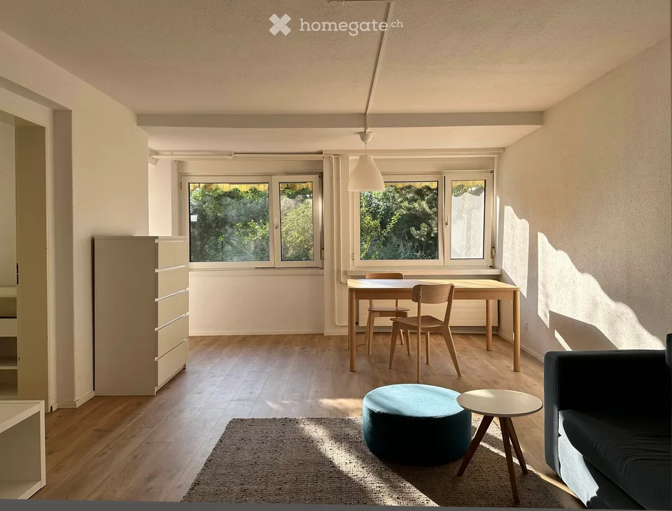 Helle 2 Zi-Wohnung mit idyllischem Gartensitzplatz in Uitikon-Waldegg zu vermieten