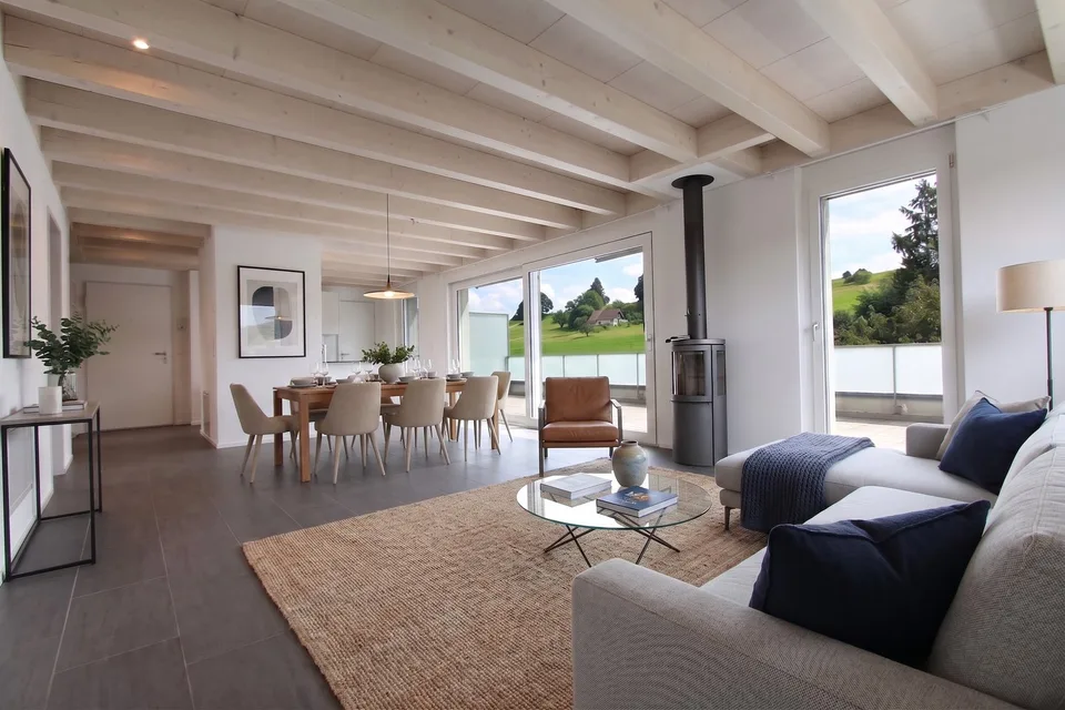 3.5-room apartment with large terrace and green views