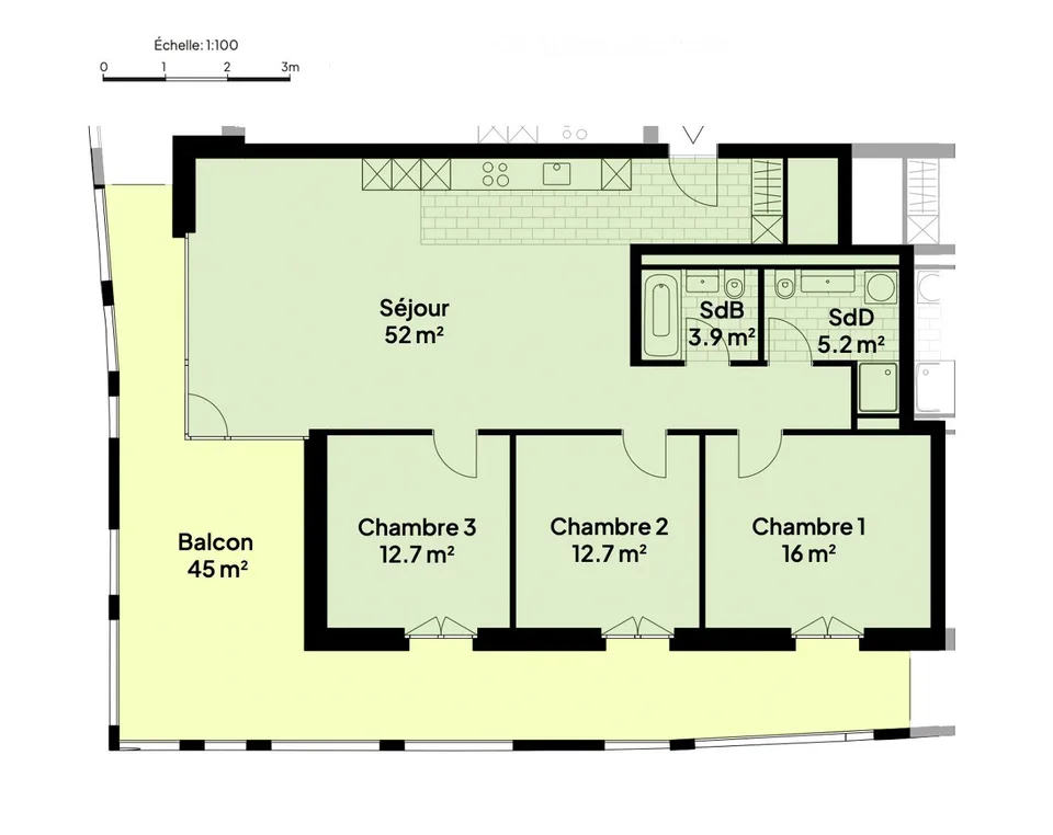 Prächtige 4.5-Zimmer-Wohnung im 7. Stock