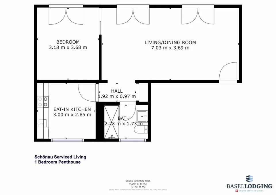 Unique Serviced Living @ Messe Basel Penthouse