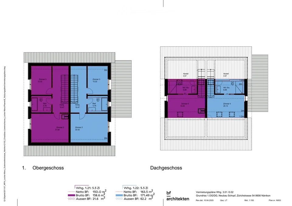 Moderne 4.5-Zimmer-Duplex-Wohnung/DEFH in Nänikon - Uster