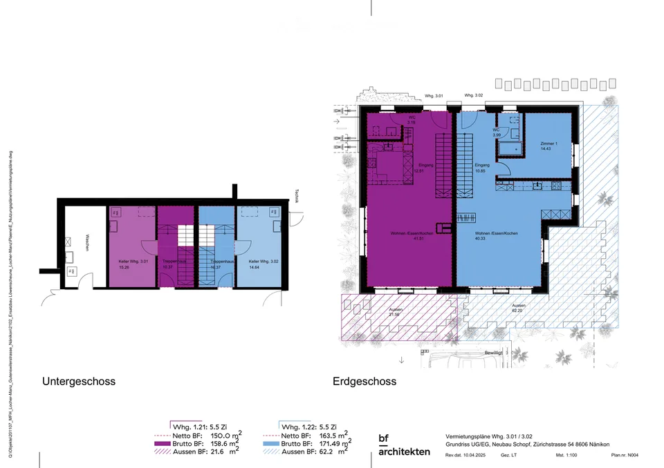 Moderne 4.5-Zimmer-Duplex-Wohnung/DEFH in Nänikon - Uster