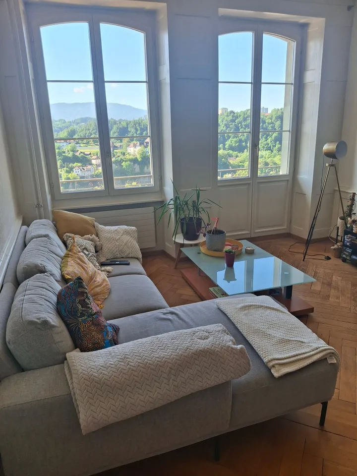 Prächtige Wohnung mit Balkon und schöner Aussicht