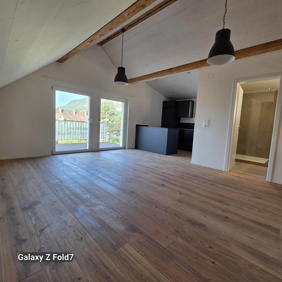 Charmante 2.5-Zimmer-Dachwohnung mit Bergblick in Oensingen