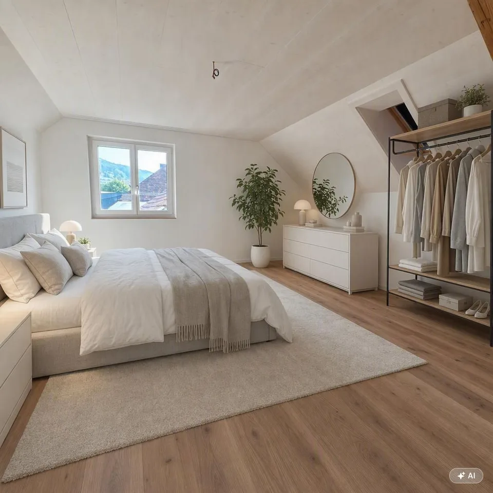 Charmante 2.5-Zimmer-Dachwohnung mit Bergblick in Oensingen