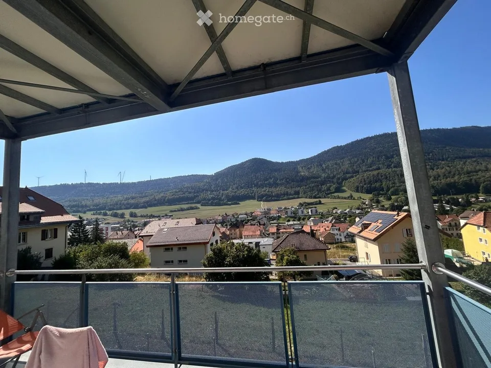 Magnifique appartement 3,5  à Vallorbe avec vue sur le Jura