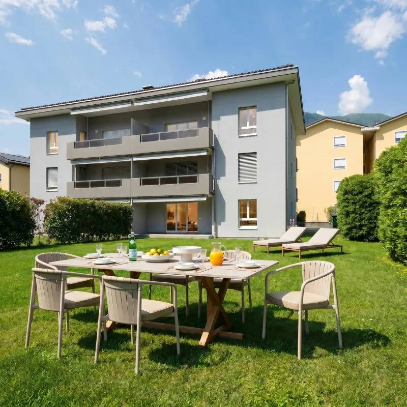 Ascona - appartamento raffinato con ampio giardino privato e camino
