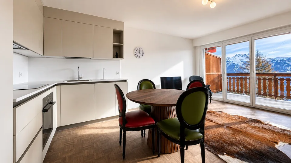 Charmantes 3.5-Zimmer-Wohnung renoviert in Crans-Montana