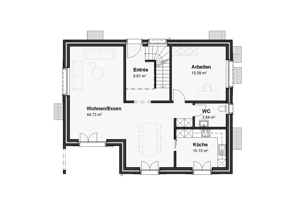 5.5-Zimmer-Einfamilienhaus, Neubau 2027, grosser Garten, Limpach