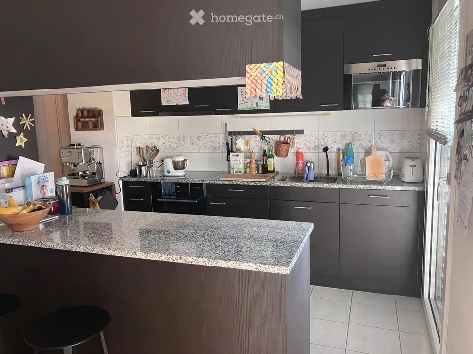 Schönes Apartment 4,5 im Erdgeschoss in einem familiären Viertel