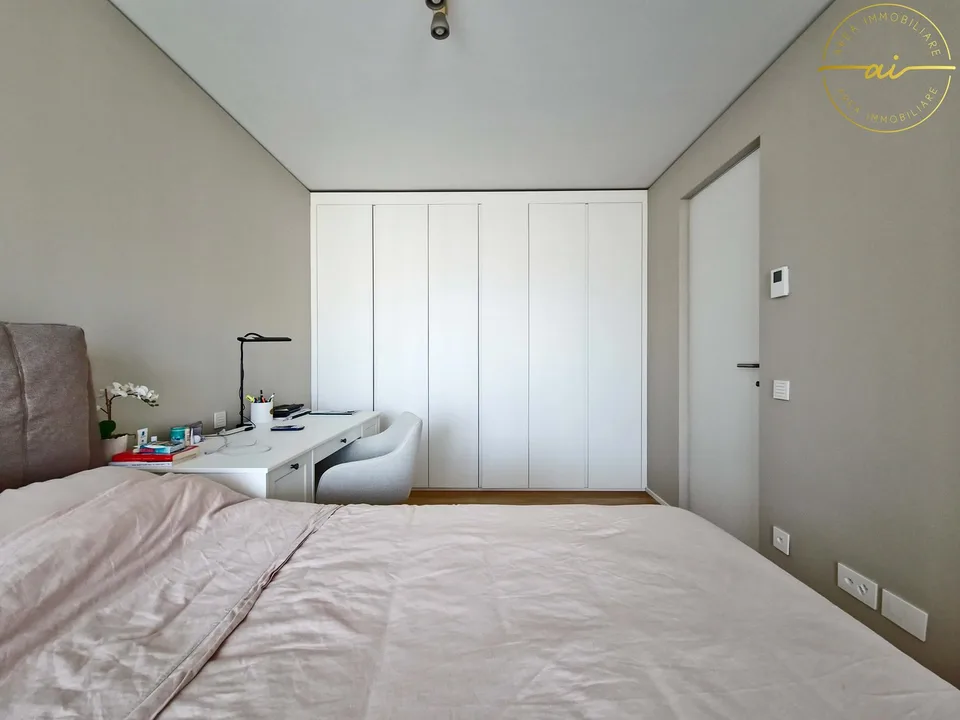 Elegantes 3.5-Zimmer-Apartment mit Terrasse und teilweisem Seeblick in Paradiso