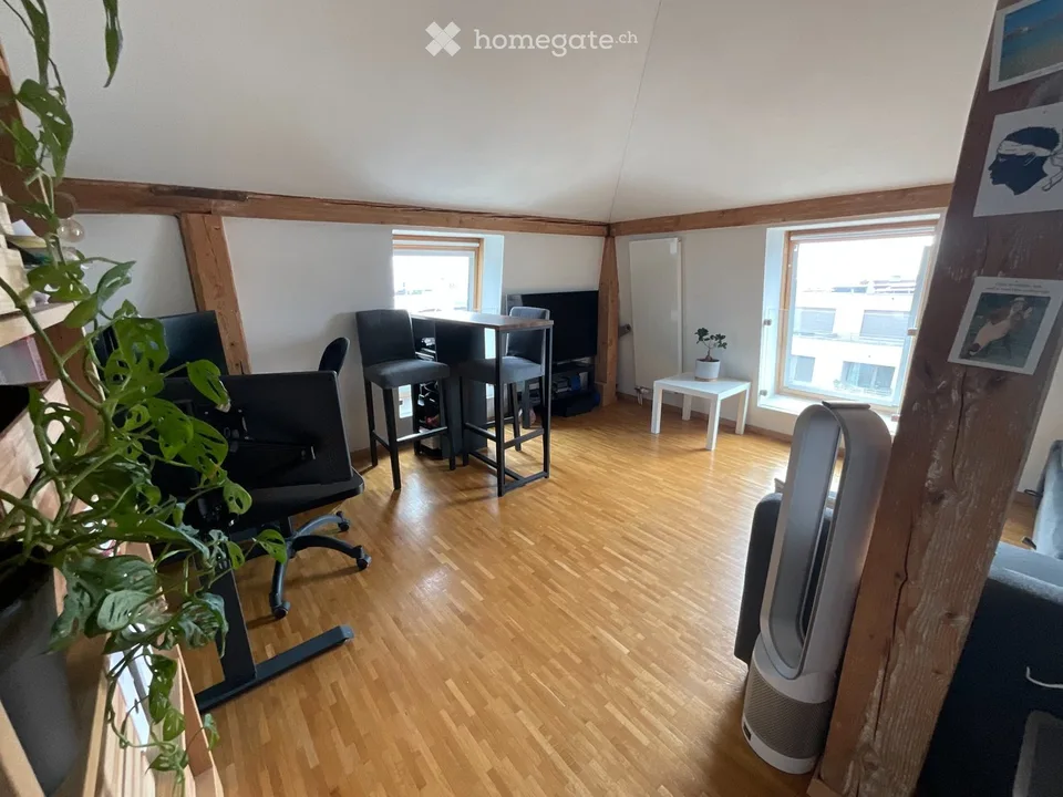 2 pièces en attique, quartier Prélaz (Lausanne)