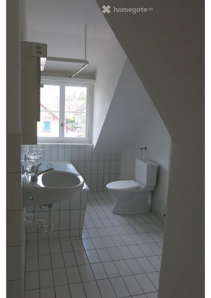 Ruhige und helle 1.5-Zimmer Dachwohnung zu vermieten, unbefristet