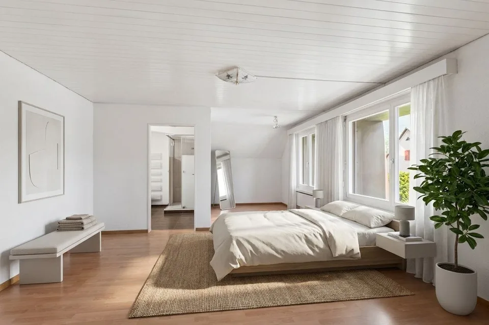Single-family house with 6 rooms and 4-room apartment in a preferred residential area