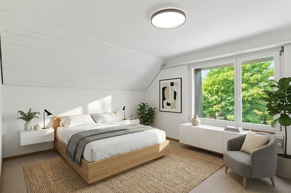 Single-family house with 6 rooms and 4-room apartment in a preferred residential area