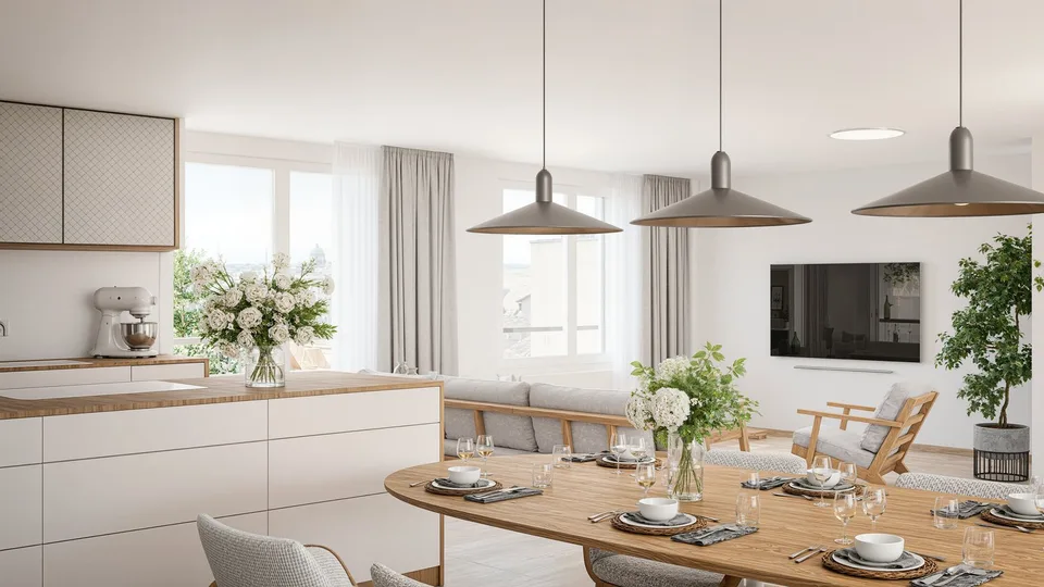 Appartement en attique de 4,5 pièces avec terrasses spacieuses