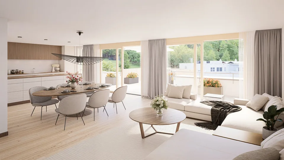 Appartement en attique de 4,5 pièces avec terrasses spacieuses