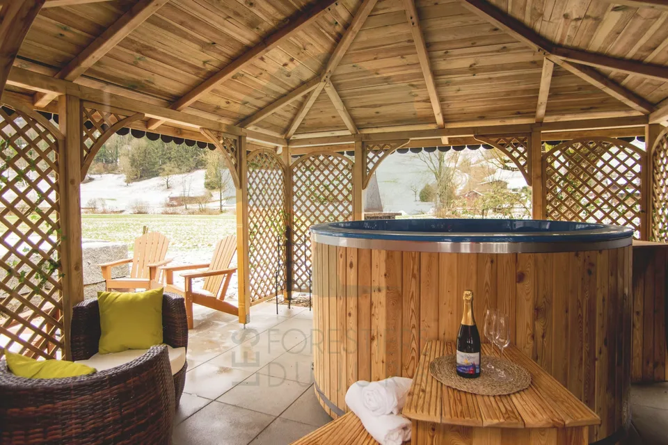 Un vero rifugio sulle rive del Doubs, chalet ristrutturato con bagno nordico