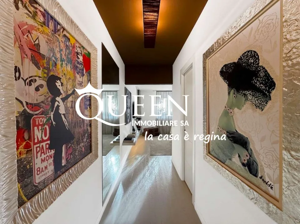 Lugano-Viganello: élégant appartement 5.5 pièces avec terrasse et jardin