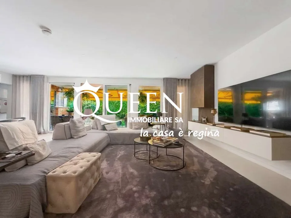 Lugano-Viganello: élégant appartement 5.5 pièces avec terrasse et jardin