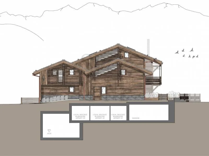 Attic duplex in an exclusive new residence