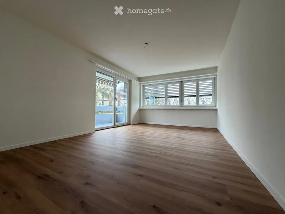 Frisch sanierte Wohnung mit Balkon & Naturblick im Herzen von Effretikon
