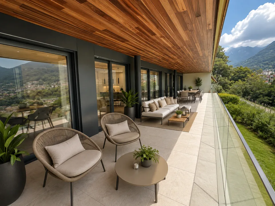 Vivere sopra Lugano - esclusivo appartamento di design con terrazza panoramica