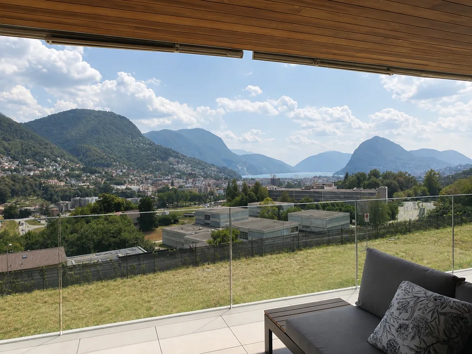 Vivere sopra Lugano - esclusivo appartamento di design con terrazza panoramica