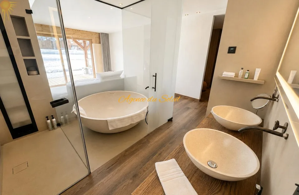 Luxueux appartement de 5.5 pièces en plein centre de la station et en bordure directe du golf !