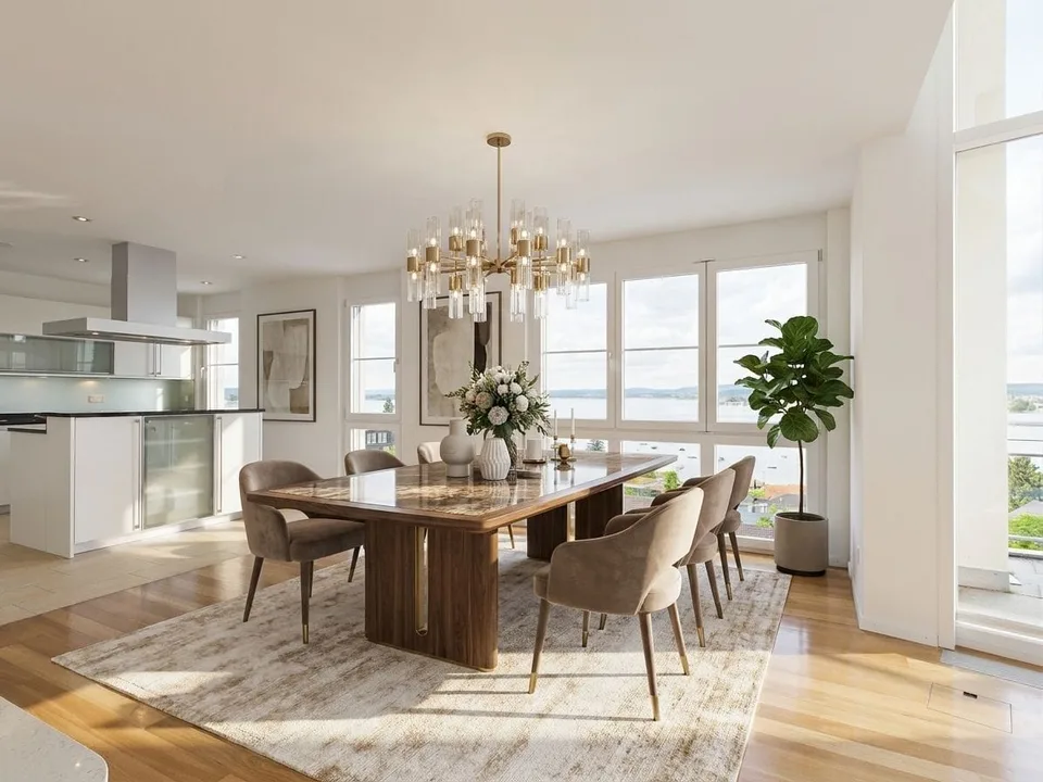 Appartement maisonnette rare, vue sur le lac unique, 2 terrasses et 170m2 d'espace de vie