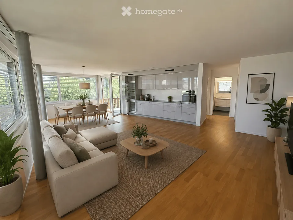 Moderne 3.5-Zimmer-Wohnung in Aarburg – Neubau mit Balkon und Garage