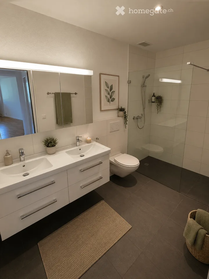 Appartement moderne 3.5 pièces à Aarburg – Construction neuve avec balcon et garage