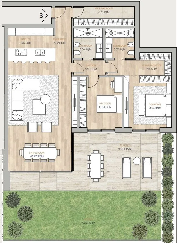Wunderschöne 3.5-Zimmer-Wohnung in Bissone mit Seeblick
