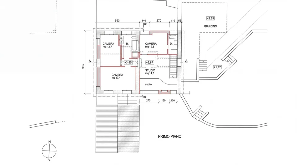Casa Ticinese 6.5 Lokale mit Garten und Pool in Curio
