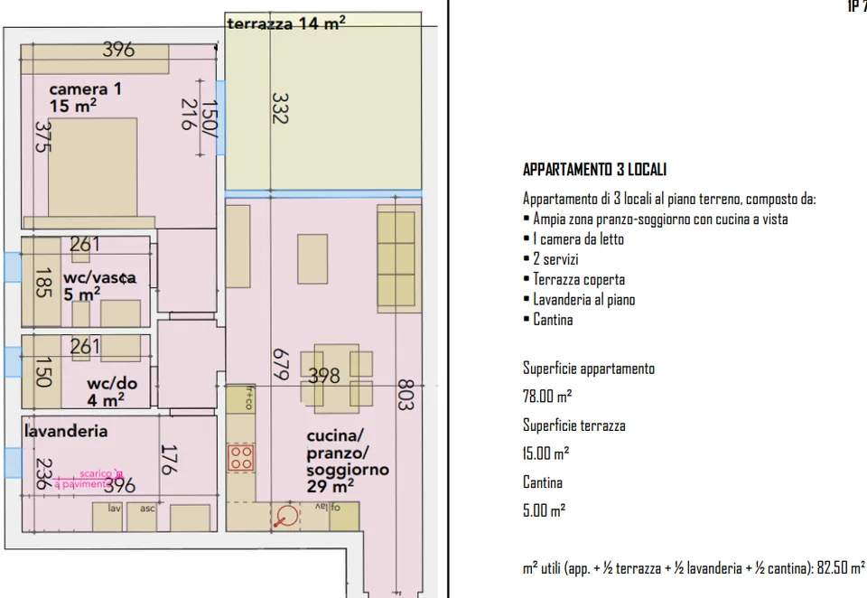 Appartement moderne 3.5 pièces en construction avec grande terrasse à Rivera